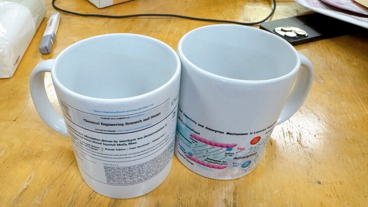 論文マグカップ 片岡さん と ひな祭り